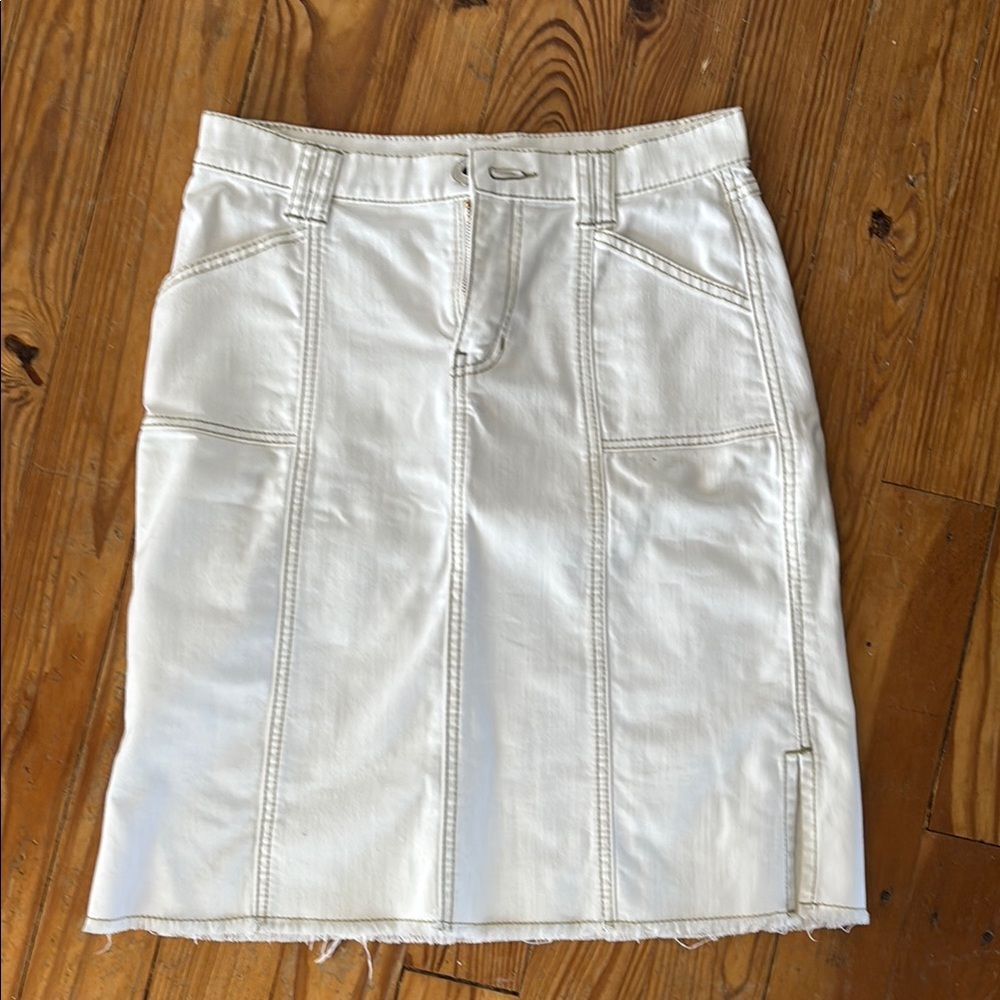 Jag Jeans White Cargo Pencil Skirt